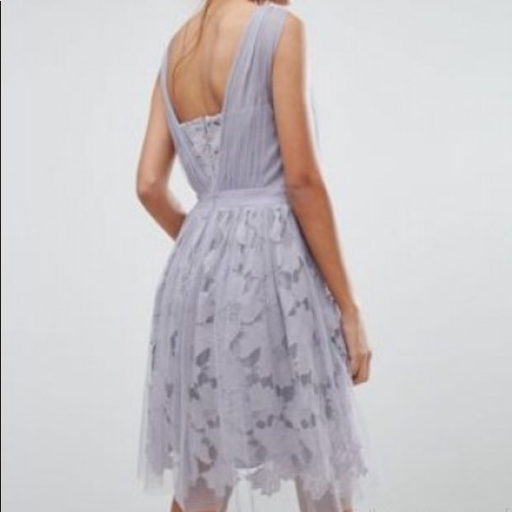 🆕 NWT Little Mistress Lace/Tulle Overlay Dress - Picture 2 of 2